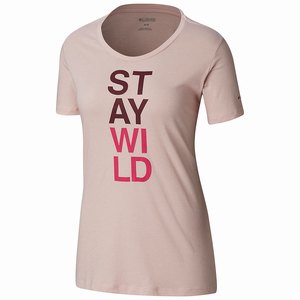 Columbia Word Block™ Tee Dam Rosa (TRWAY7203)